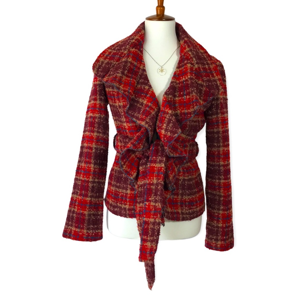 Tabitha Red Plaid Women's Jacket